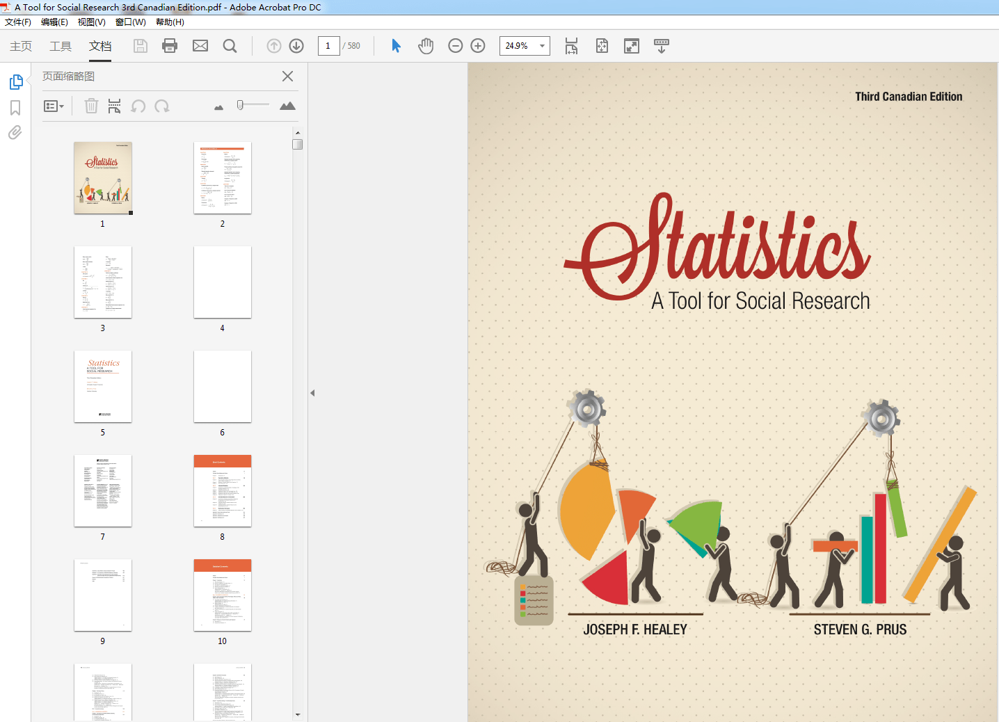 Ebook Statistics A Tool for Social Research 3rd Canadian Edition (PDF