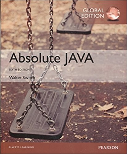Absolute Java, 6th Global Edition by Walter Savitch – Auckoo Store
