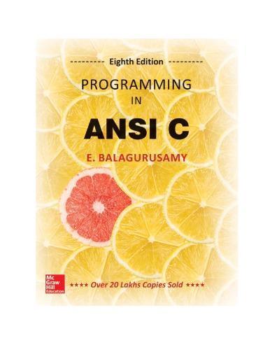 Programming In Ansi C 8Th
