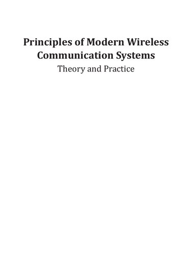 Ebook – Principles Of Modern Wireless Communications Systems (PDF ...