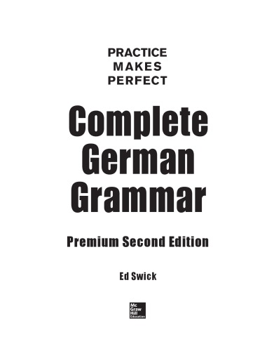 Complete German Grammar – Rhodishop