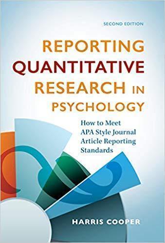reporting quantitative research in psychology pdf