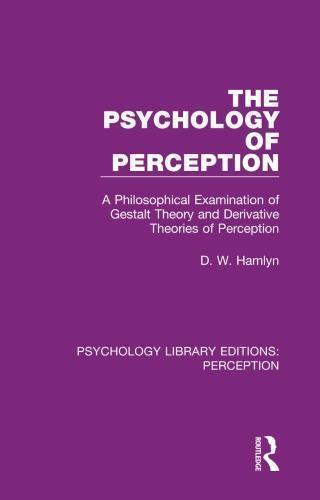 Ebook – The Psychology Of Perception A Philosophical Examination Of ...