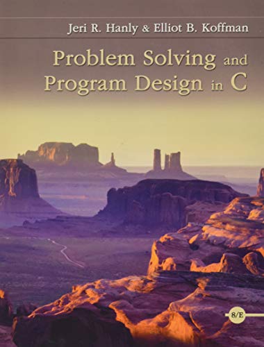 Problem Solving and Program Design in C – Hacasa Shop
