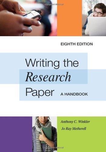 writing the research paper a handbook pdf