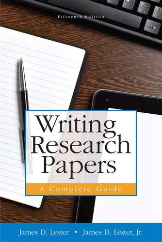 writing research papers a complete guide 15th edition pdf