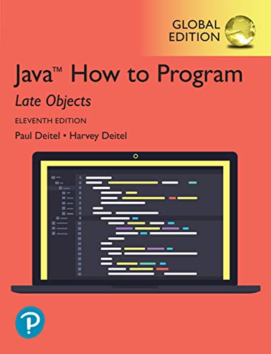 Ebook – Java How to Program, Late Objects, Global Edition 11th Edition ...