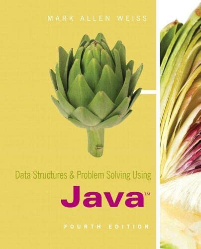 Ebook – Data structures Andamp; problem solving using Java (PDF Instant ...