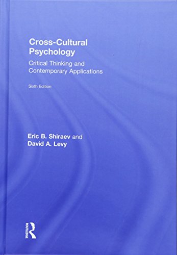 cross cultural psychology critical thinking and contemporary applications 6th edition pdf