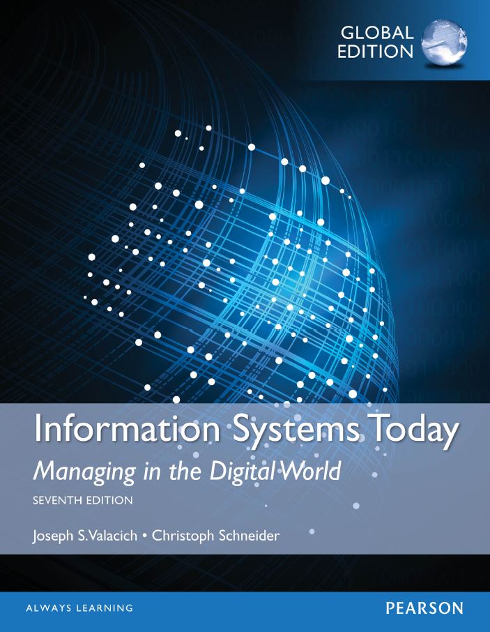 Information Systems Today; Managing in a Digital World 7th 7E – TUNED ...